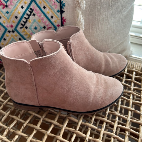 Girls Cat & Jack boots - lot of 2 pink and brown size 1 - Picture 3 of 4